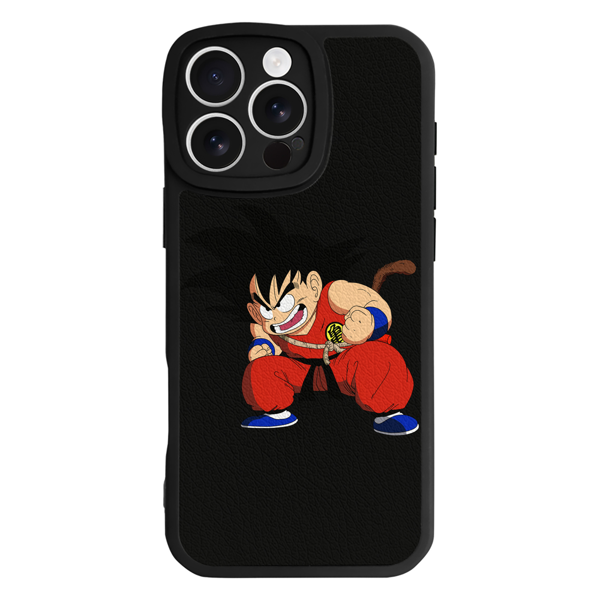 （画像用） ドラゴンボール 孫悟空（そん ごくう）Son Goku カカロット DRAGON BALL Kakarotto 【iPhone 16シリーズ対応】シリコンスマホケース（レザー調） 材質：シリコン